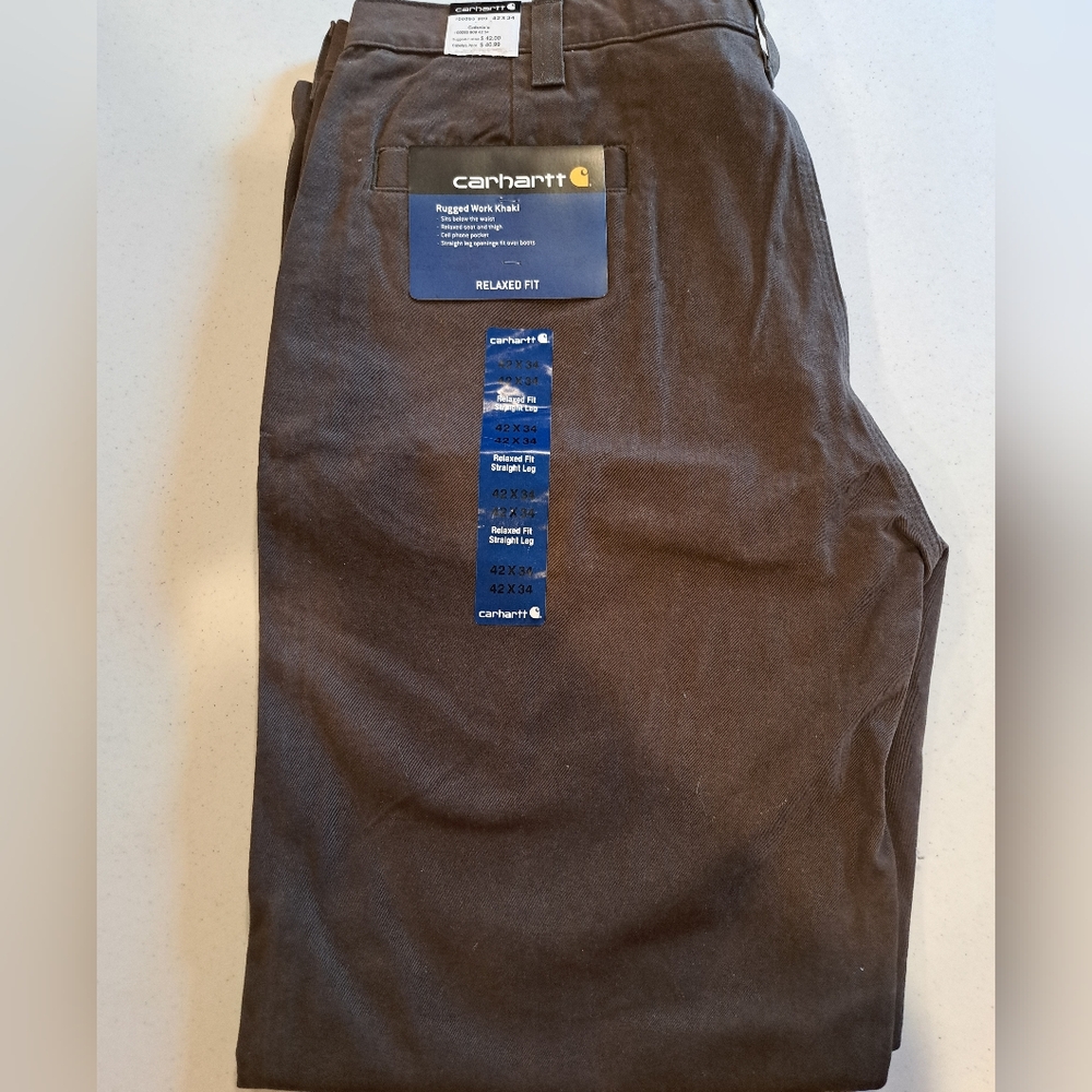 Carhartt rugged work khaki pants